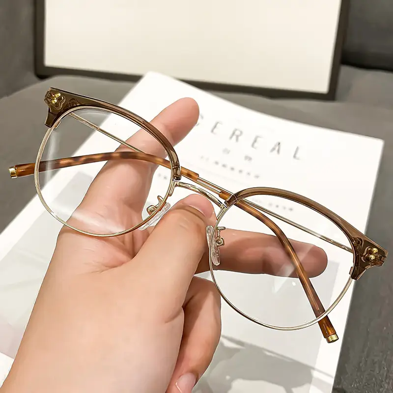 Ultra-light Cold Brown Glasses for Women Korean Style - Image 6