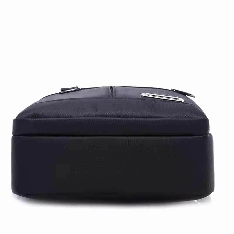 New Men's Black Vertical Crossbody Bag Korean Style Casual Travel Handbag