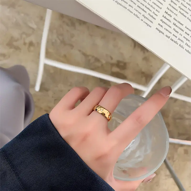 Gold Plated Tiger Design Ring for Women - Image 3