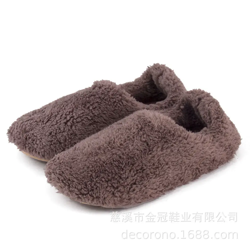 Coral Fleece Couple Boots for Indoor Winter Warm