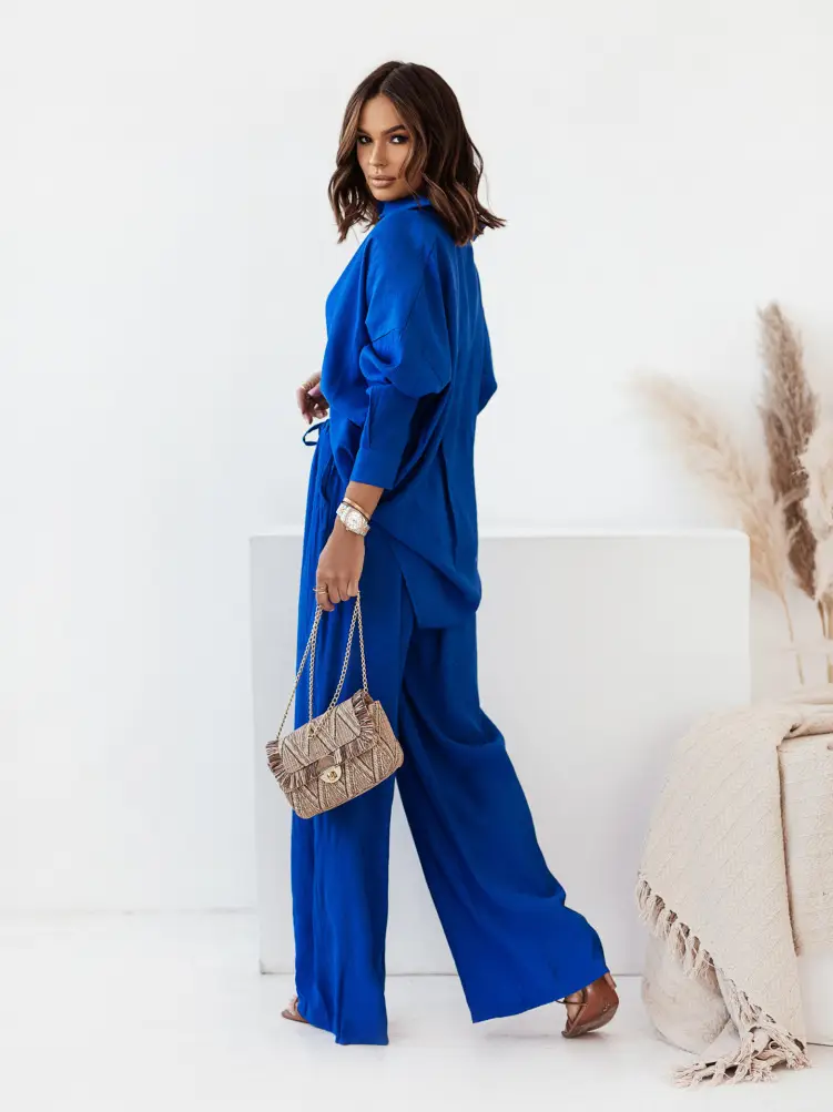 Women Loose Elastic Wrinkle Suit Cream Winter Cross Border - Image 3