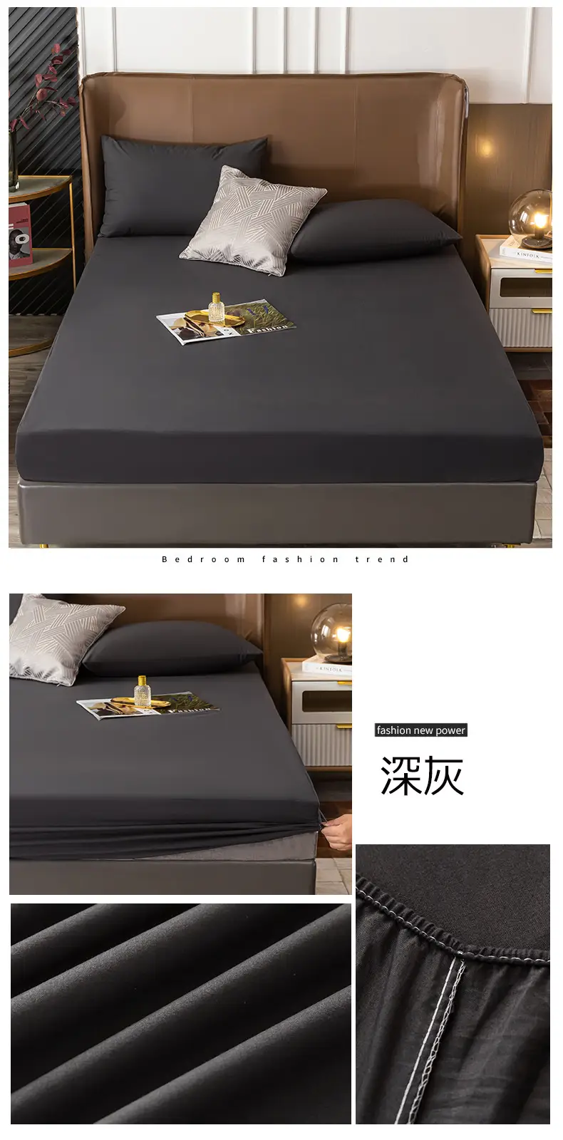 Waterproof Bedspread Simmons Solid Color All-inclusive — feature 28
