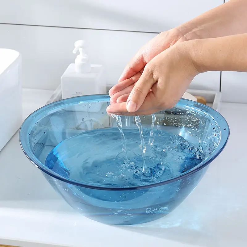 Transparent Acrylic Washbasin 23x10.5cm High - Image 9