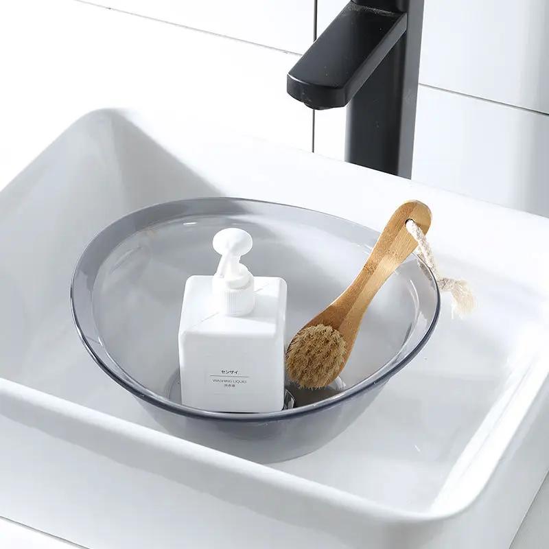 Transparent Acrylic Washbasin 23x10.5cm High - Image 10