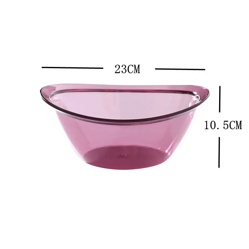 Transparent Acrylic Washbasin 23x10.5cm High - Image 3