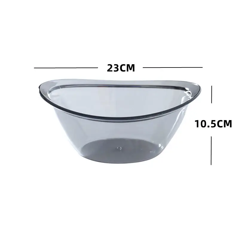Transparent Acrylic Washbasin 23x10.5cm High - Image 5
