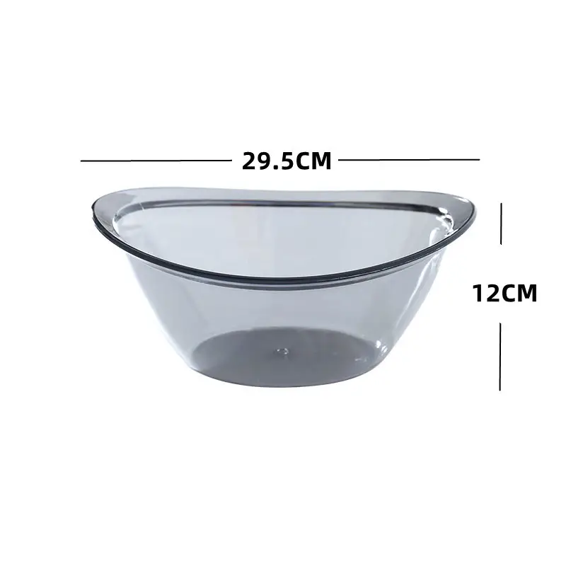 Transparent Acrylic Washbasin 23x10.5cm High - Image 6