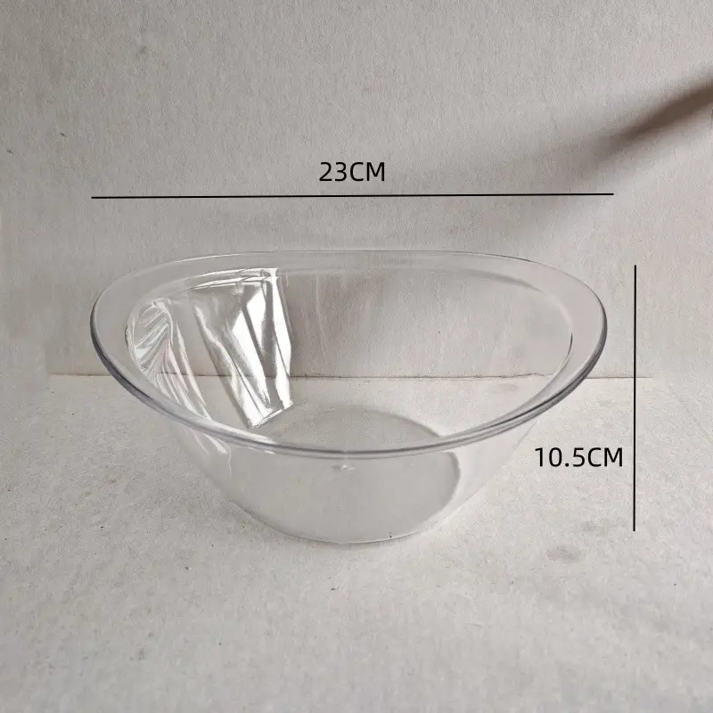 Transparent Acrylic Washbasin 23x10.5cm High - Image 7