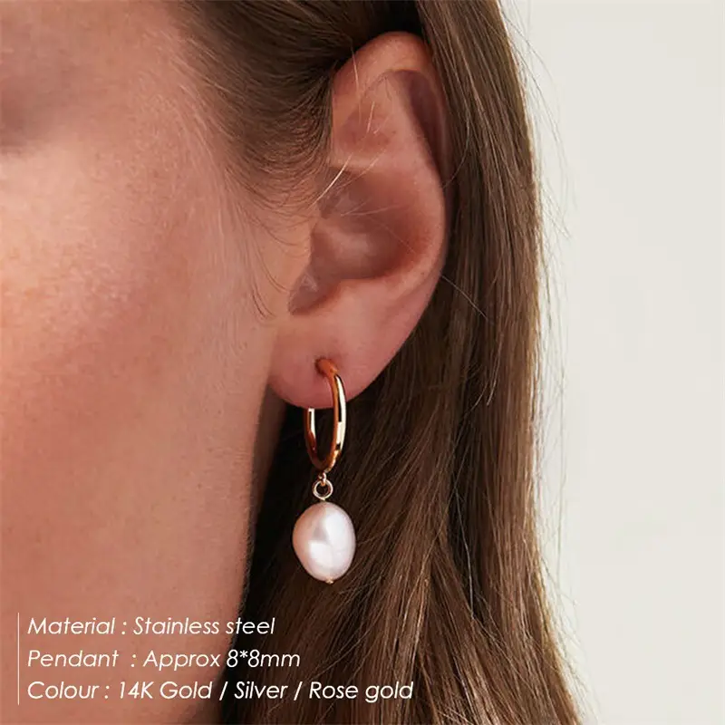 Gold Pearl Earrings for Women Cross-Border Jewelry