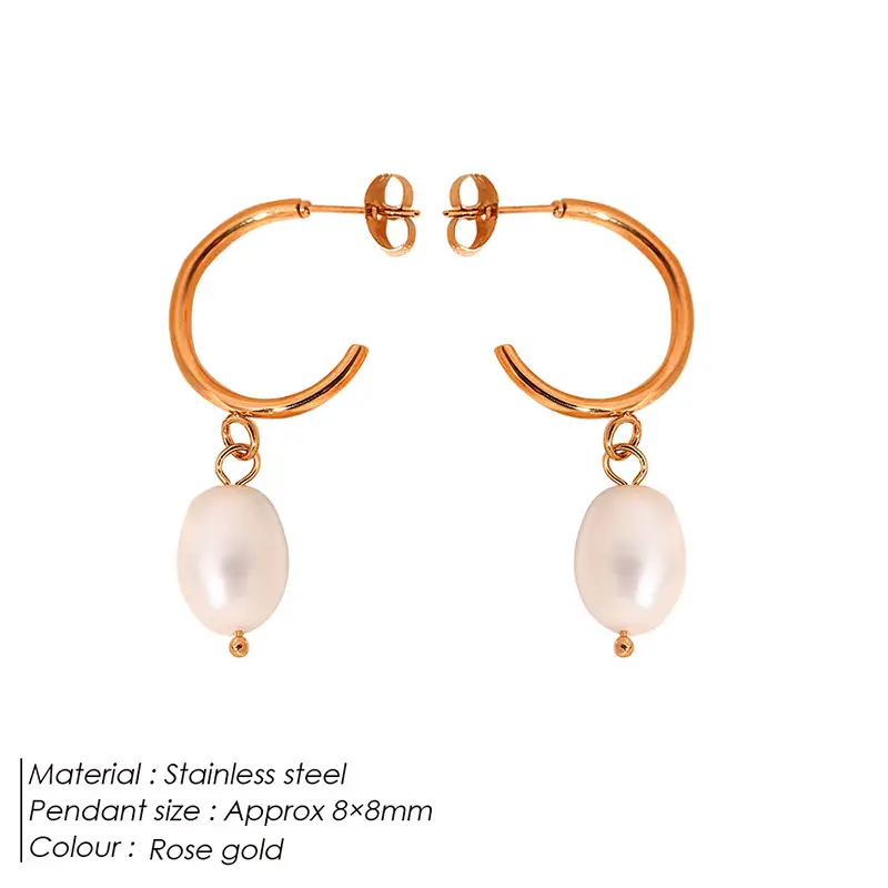 Gold Pearl Earrings for Women Cross-Border Jewelry