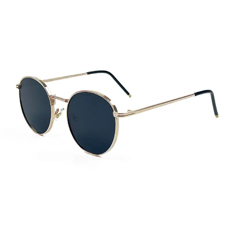 Women Sunglasses Liu Renina Black Round Ins Resin