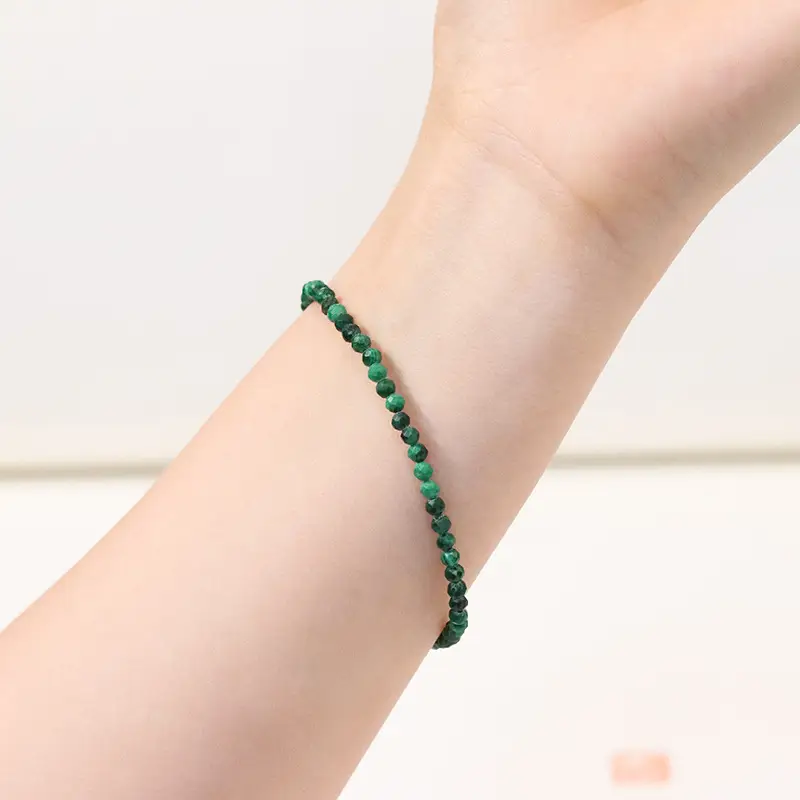 3mm Malachite Green Bracelet for Women