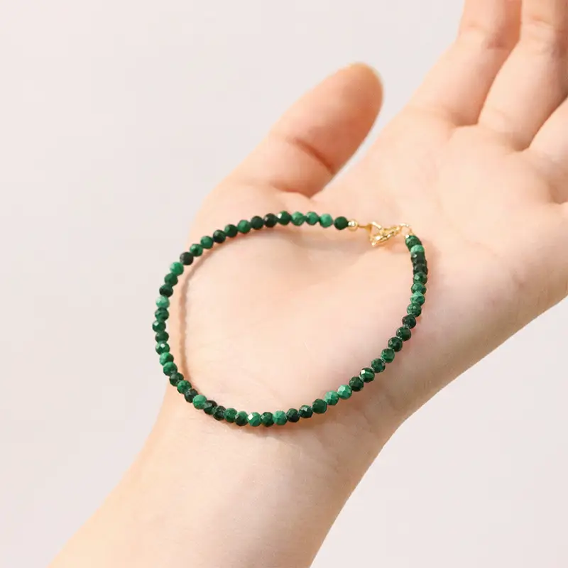 3mm Malachite Green Bracelet for Women