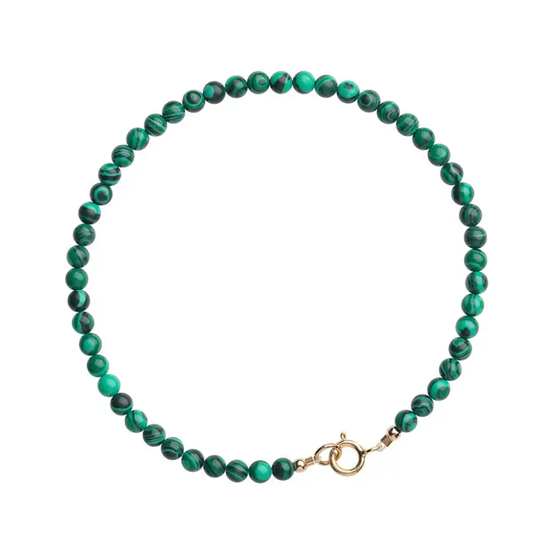 3mm Malachite Green Bracelet for Women