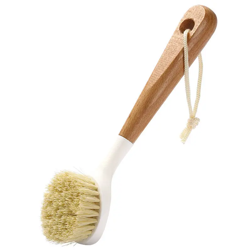 Wooden Bathroom Cleaning Brush with Soft Bristles - Image 8