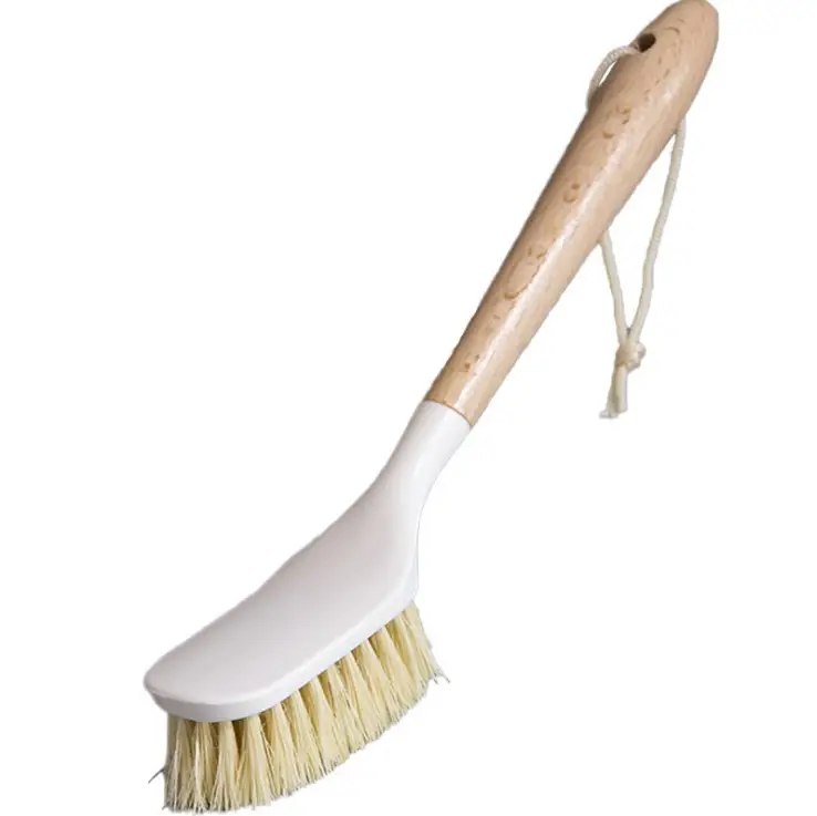 Wooden Bathroom Cleaning Brush with Soft Bristles - Image 2