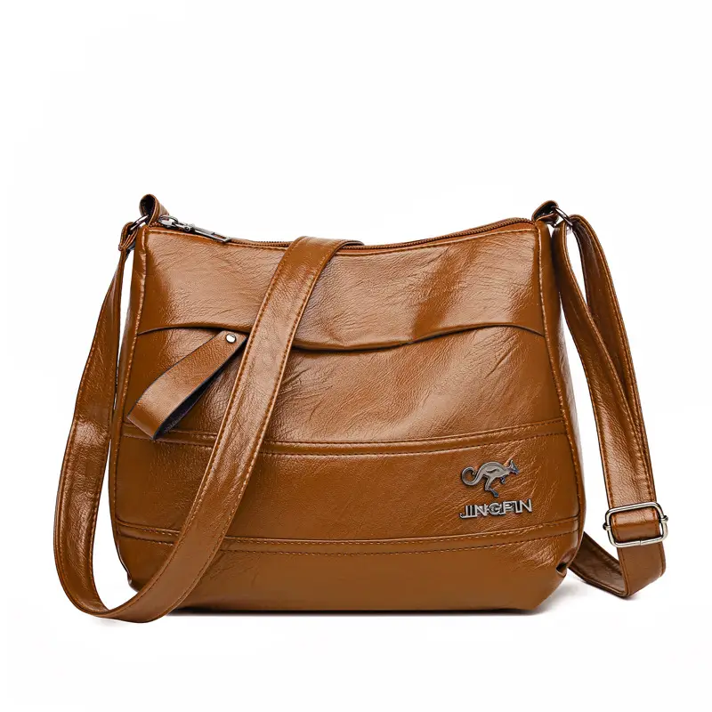 Vintage Red Leather Mother Bag for Women 2023 - Image 8