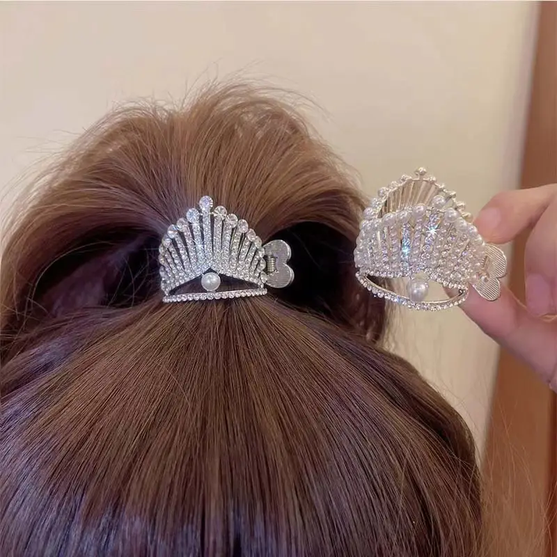 Crown Hairpin for Women High Ponytail Hair Accessory