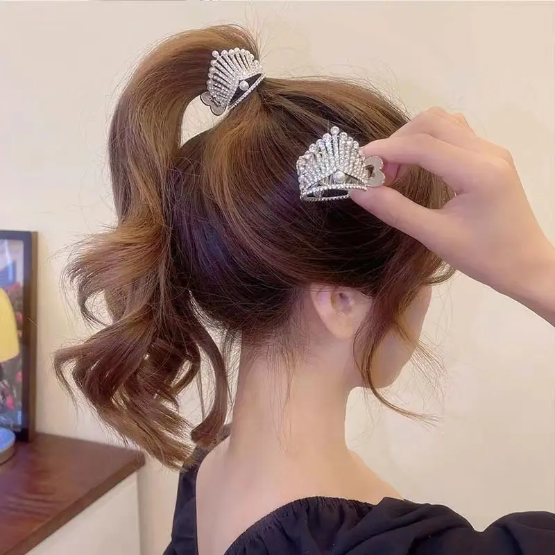 Crown Hairpin for Women High Ponytail Hair Accessory