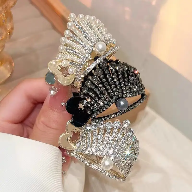 Crown Hairpin for Women High Ponytail Hair Accessory