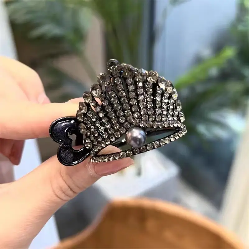 Crown Hairpin for Women High Ponytail Hair Accessory