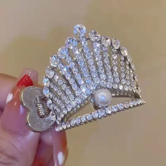 Crown Hairpin for Women High Ponytail Hair Accessory