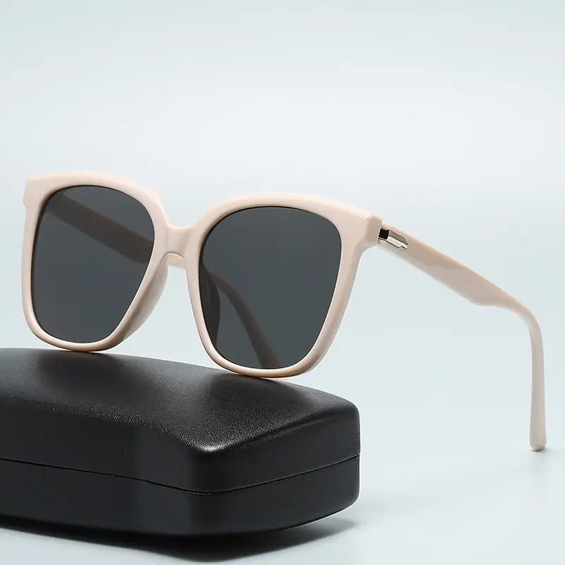 2025 Women Sunglasses Large Frame Slim Sunset Brown - Image 7