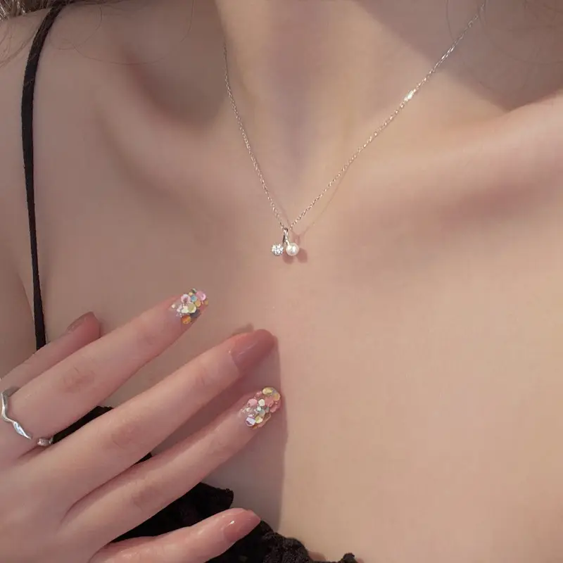 S925 Silver Pearl Clavicle Necklace for Women - Image 4
