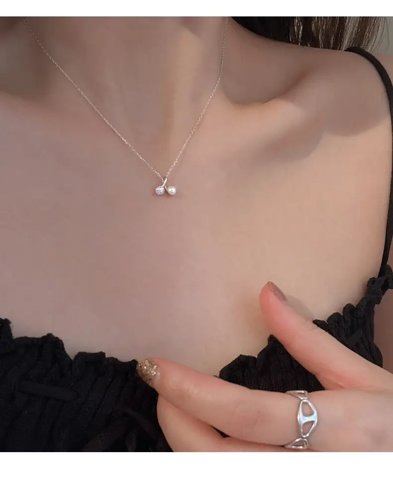 S925 Silver Pearl Clavicle Necklace for Women — feature 3