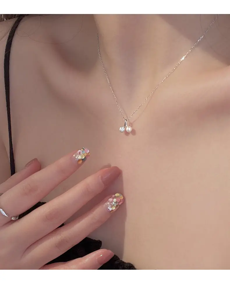 S925 Silver Pearl Clavicle Necklace for Women — feature 5