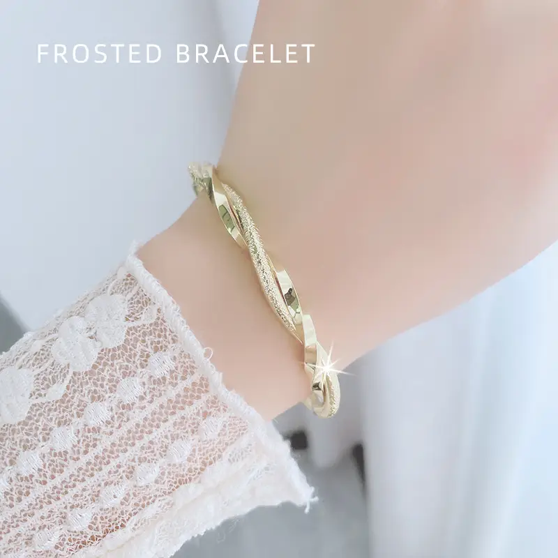 Korean Style Twisted Woven Bracelet for Women