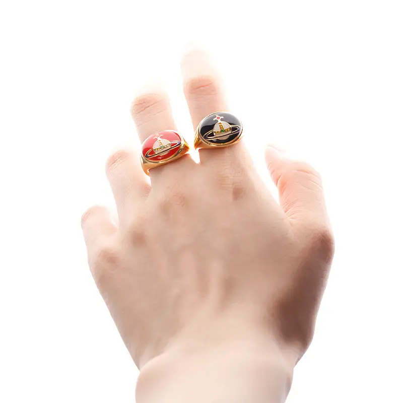 Star Same Style Enamel Glaze Rings for Women - Image 9