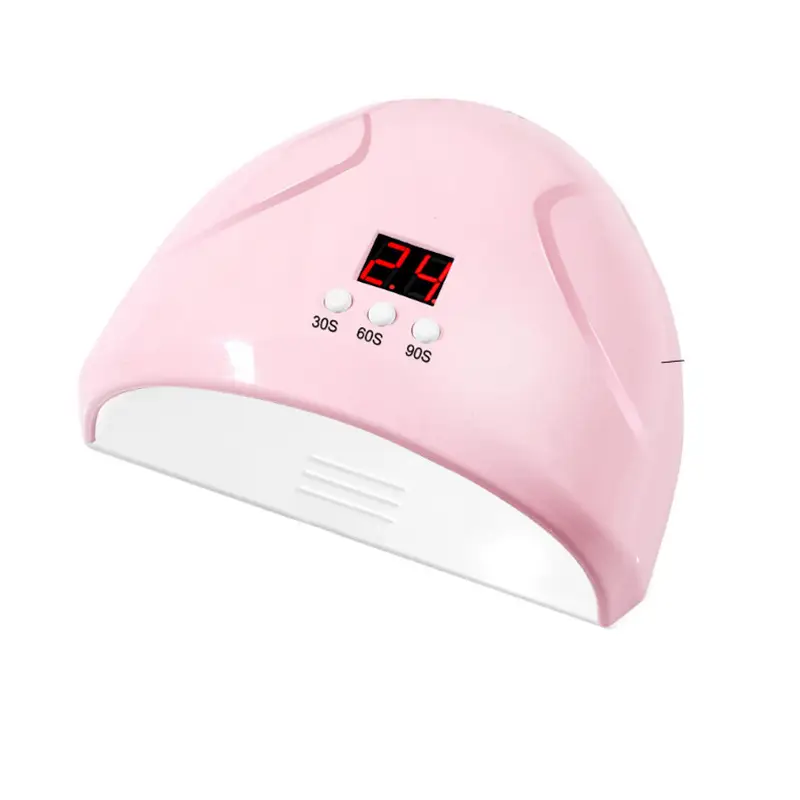 Pink UV Glue Lamp with 12 LEDs for DIY Jewelry