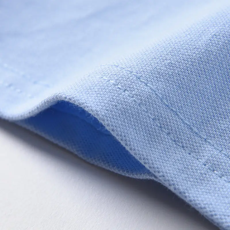 Blue Cotton Polo Shirt for Boys Summer School - Image 5