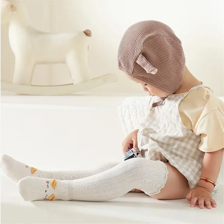 718 Kids Cotton Socks Fungus Design Mid Length