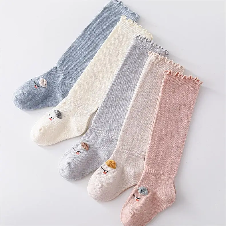 718 Kids Cotton Socks Fungus Design Mid Length
