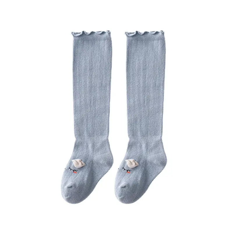 718 Kids Cotton Socks Fungus Design Mid Length