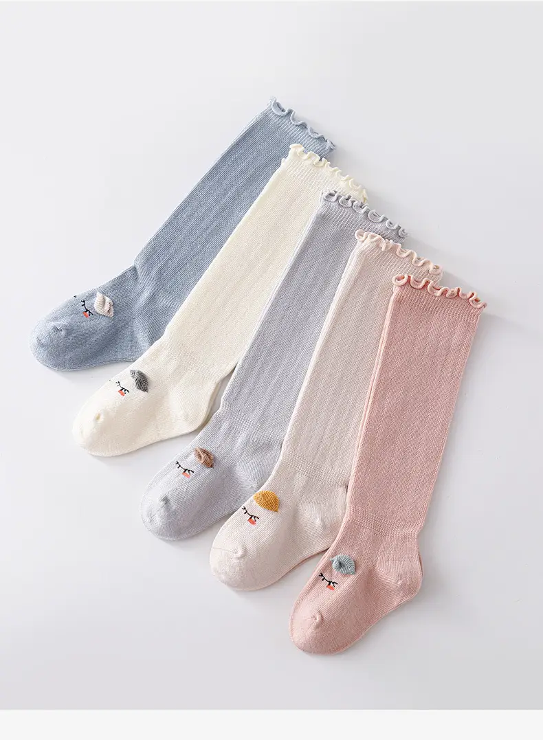 718 Kids Cotton Socks Fungus Design Mid Length — feature 13