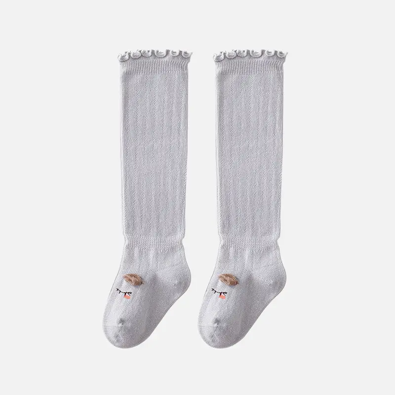 718 Kids Cotton Socks Fungus Design Mid Length