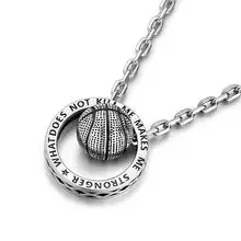 Retro Sun Moon Star Necklace for Men Silver Chain — feature 9