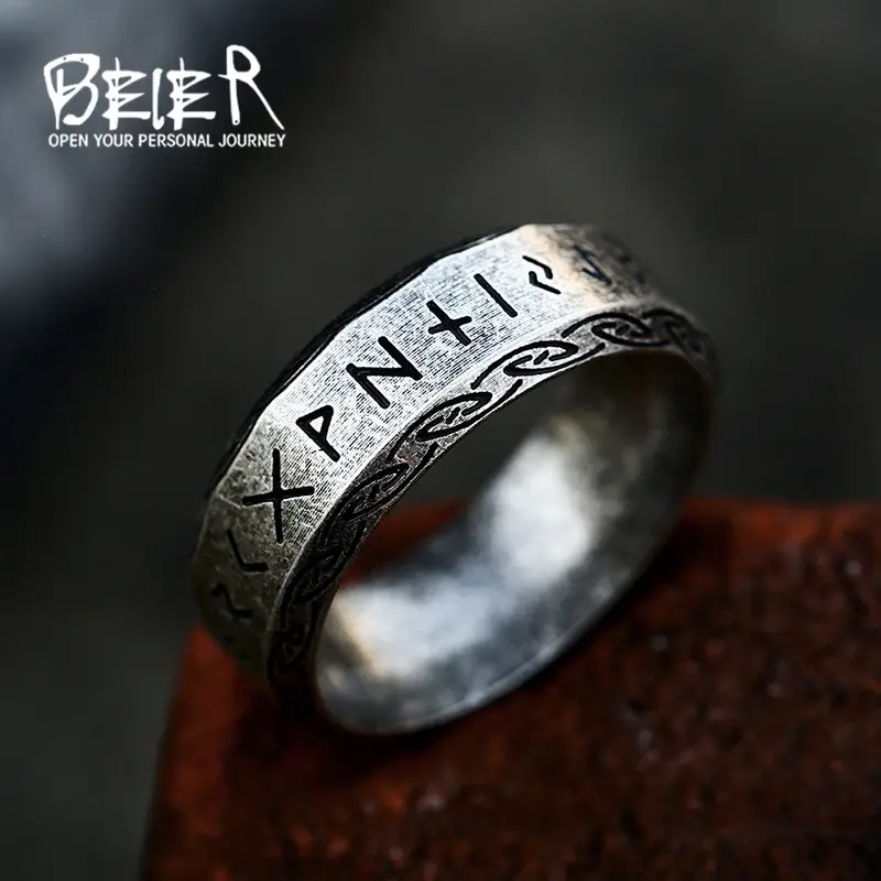 Titanic Steel Men's Ring with Korean Design - Image 13