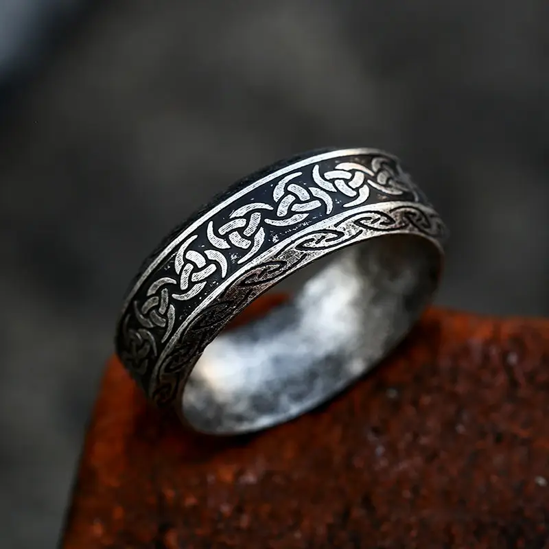 Titanic Steel Men's Ring with Korean Design - Image 11
