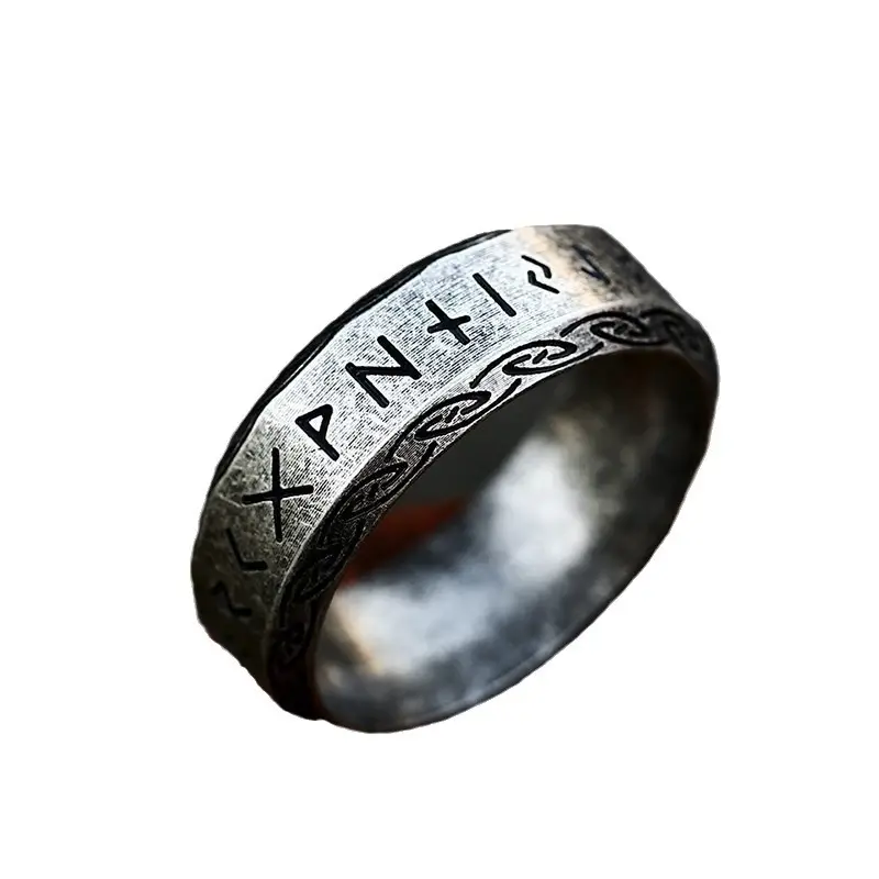 Titanic Steel Men's Ring with Korean Design - Image 12