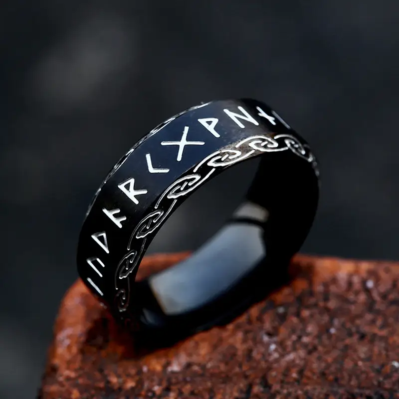 Titanic Steel Men's Ring with Korean Design - Image 9