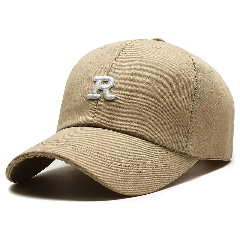 Korean Letter R Embroidered Baseball Cap Men Women - Image 5