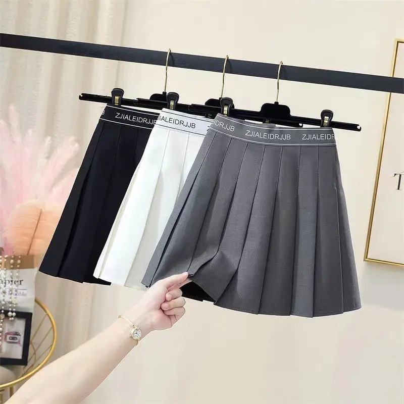 White Elastic Pleated Skirt for Women 2023 - Image 5