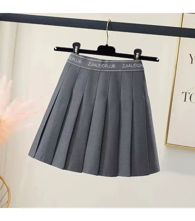 White Elastic Pleated Skirt for Women 2023 — feature 11