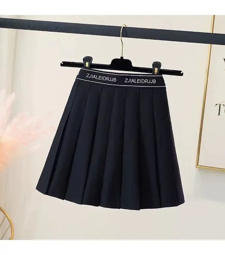 White Elastic Pleated Skirt for Women 2023 — feature 7