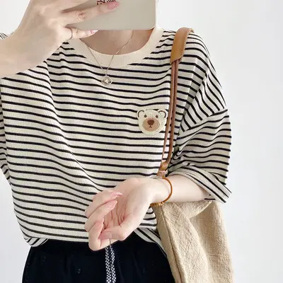 Women Loose Sleeveless White Cotton T-Shirt Summer — feature 15