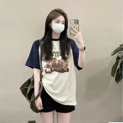 Women Loose Sleeveless White Cotton T-Shirt Summer — feature 17
